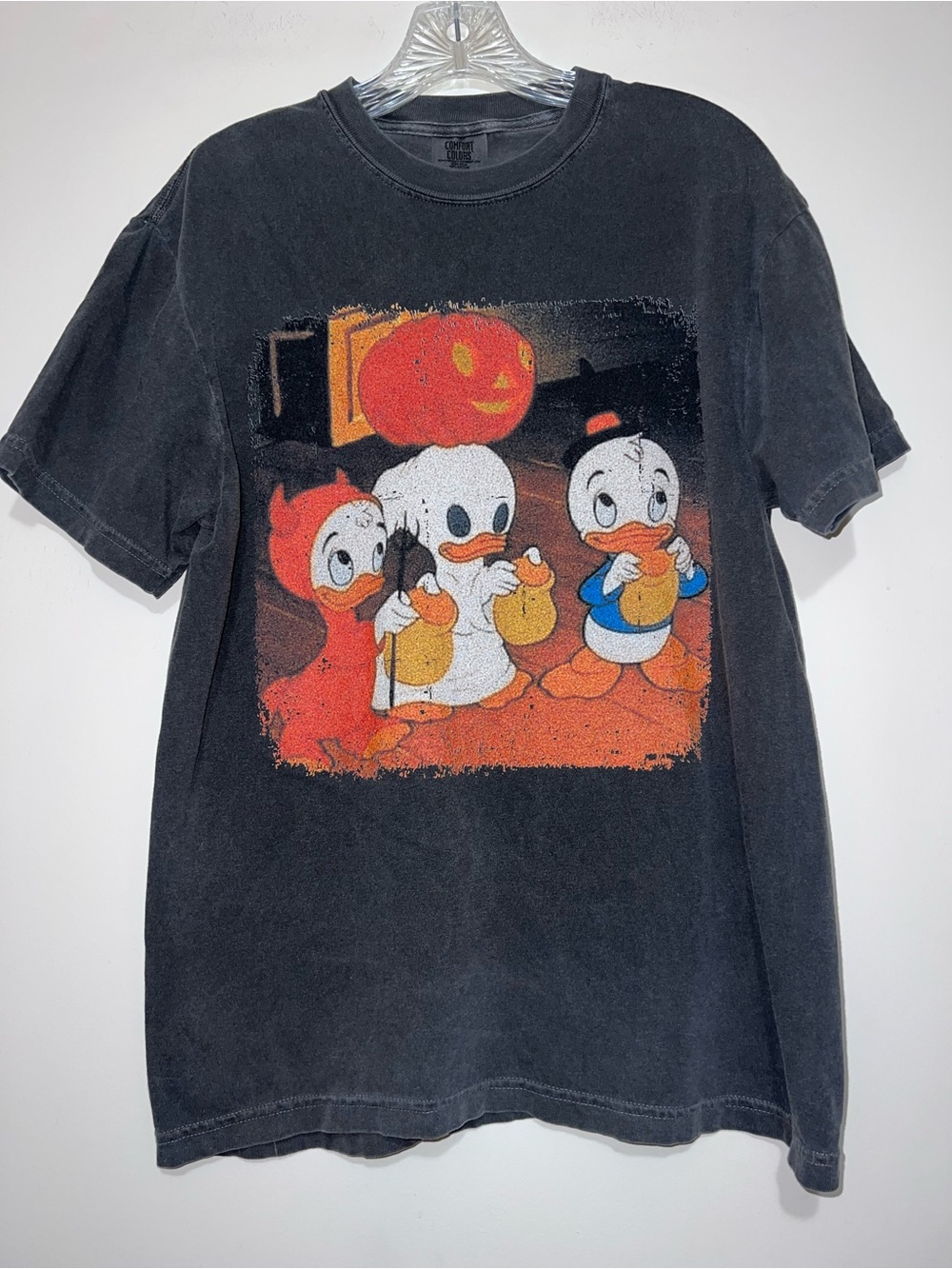 Huey, Dewey, and Louie Halloween Trick or Treat Women's Size M Graphic T-Shirt